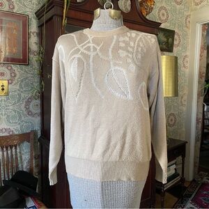 VINTAGE 1980s Tan Sweater